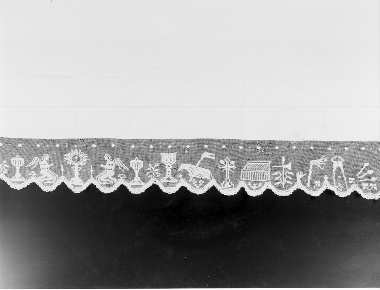 tovaglia d'altare, opera isolata - manifattura cremonese (fine/inizio secc. XIX/ XX)