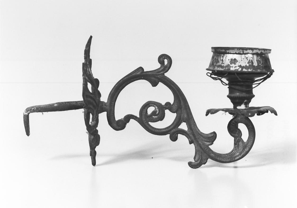 candeliere da parete, opera isolata - manifattura cremonese (seconda metà sec. XIX)