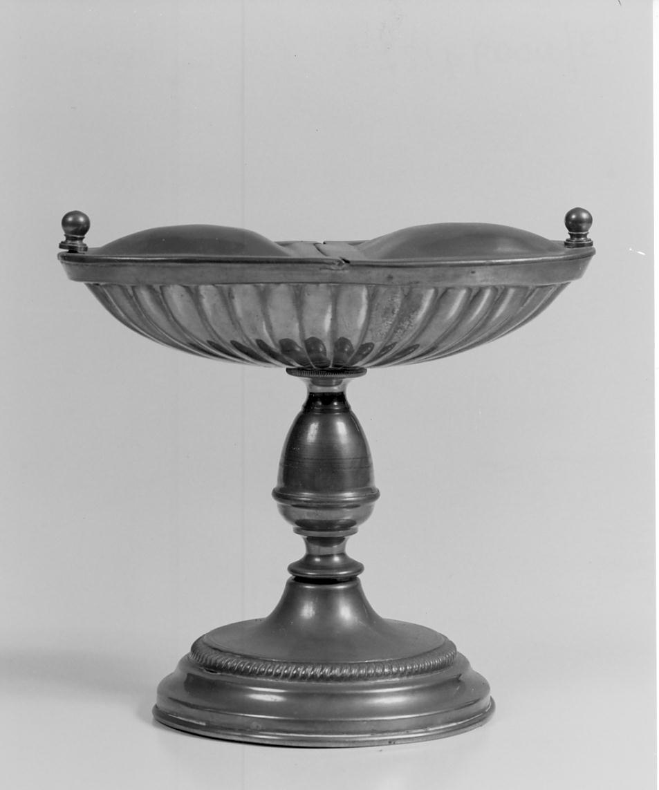 navicella portaincenso - a doppia valva, opera isolata - manifattura lombarda (ultimo quarto sec. XIX)