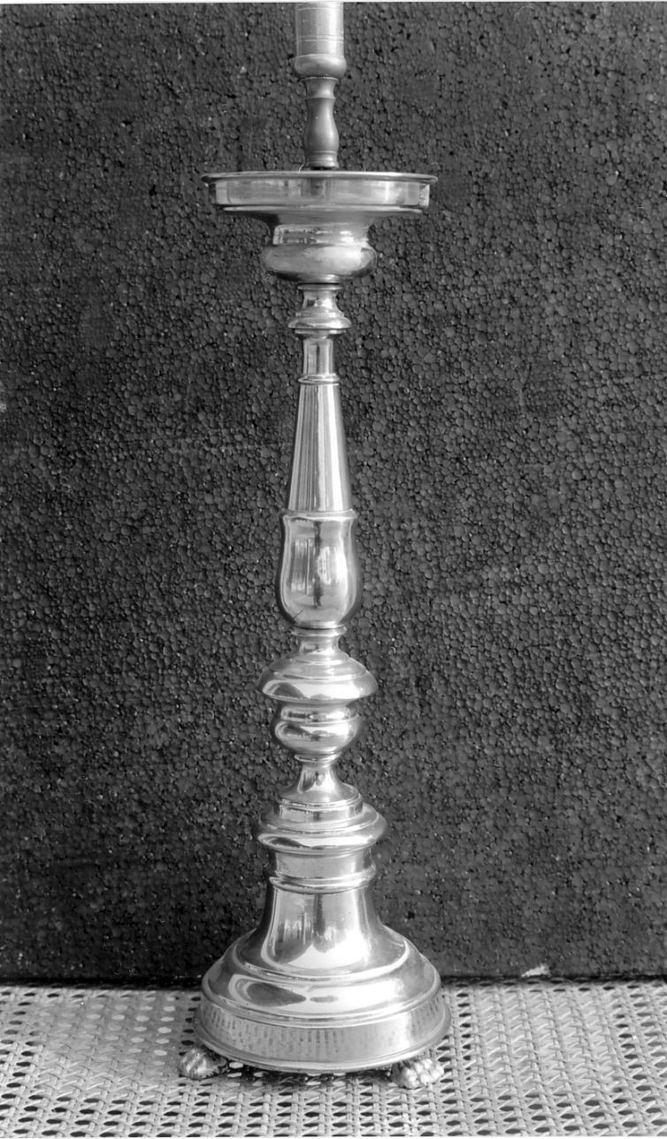 candeliere, serie - bottega mantovana (ultimo quarto sec. XIX)