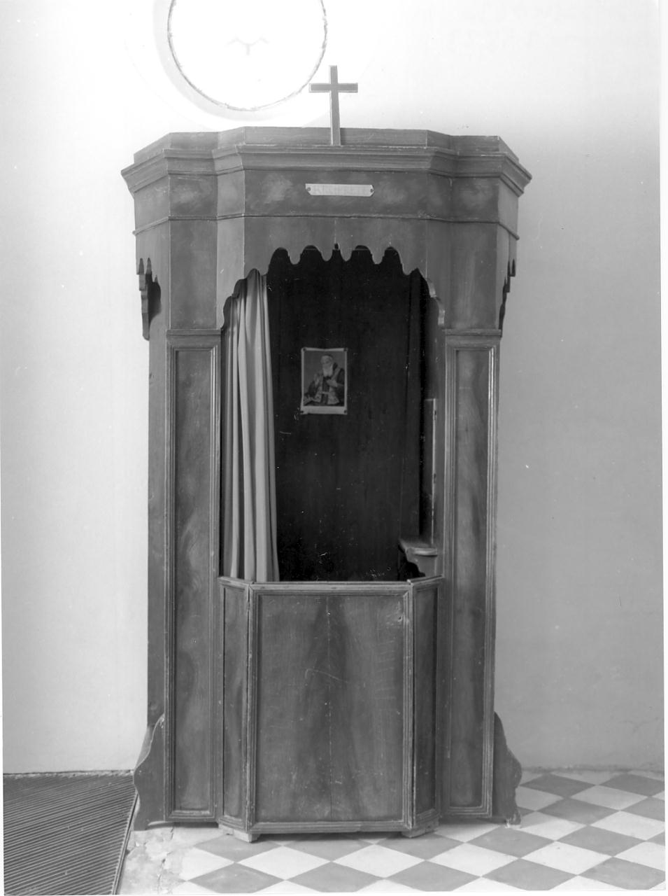 confessionale, serie - bottega mantovana (ultimo quarto sec. XIX)