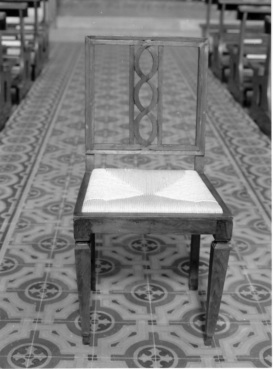 sedia, serie - bottega mantovana (secondo quarto sec. XX)