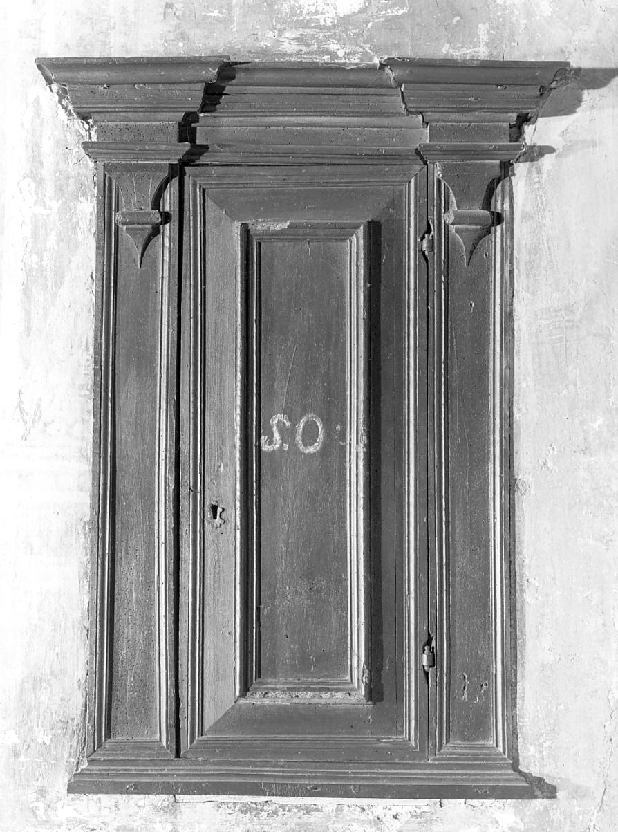 armadietto per oli santi, opera isolata - ambito bresciano (fine sec. XIX)