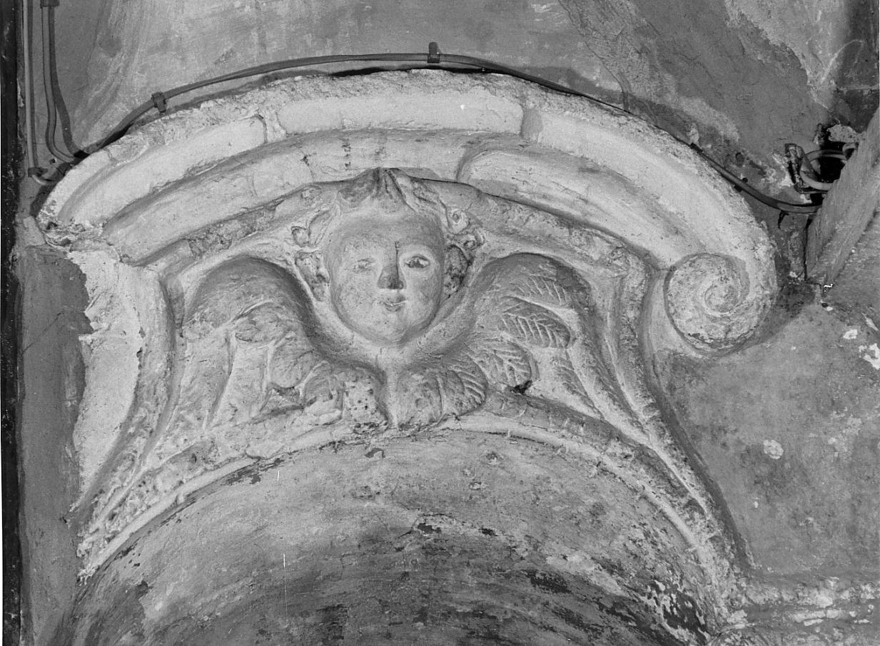 angioletto/ motivo decorativo geometrico/ volute (cornice, serie) - ambito bresciano (prima metà sec. XVIII)