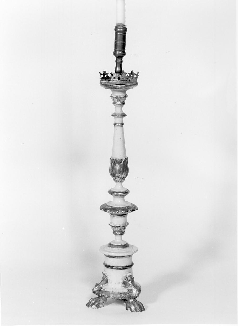 candeliere d'altare, serie - ambito bresciano (fine sec. XVIII)