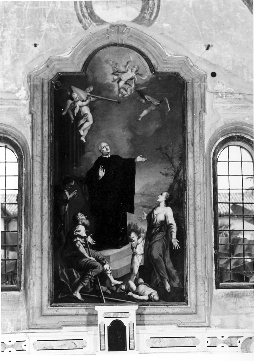 episodio della vita di S. Mauro/ S. Mauro guarisce gli infermi (dipinto, opera isolata) - ambito bresciano (terzo quarto sec. XVIII)