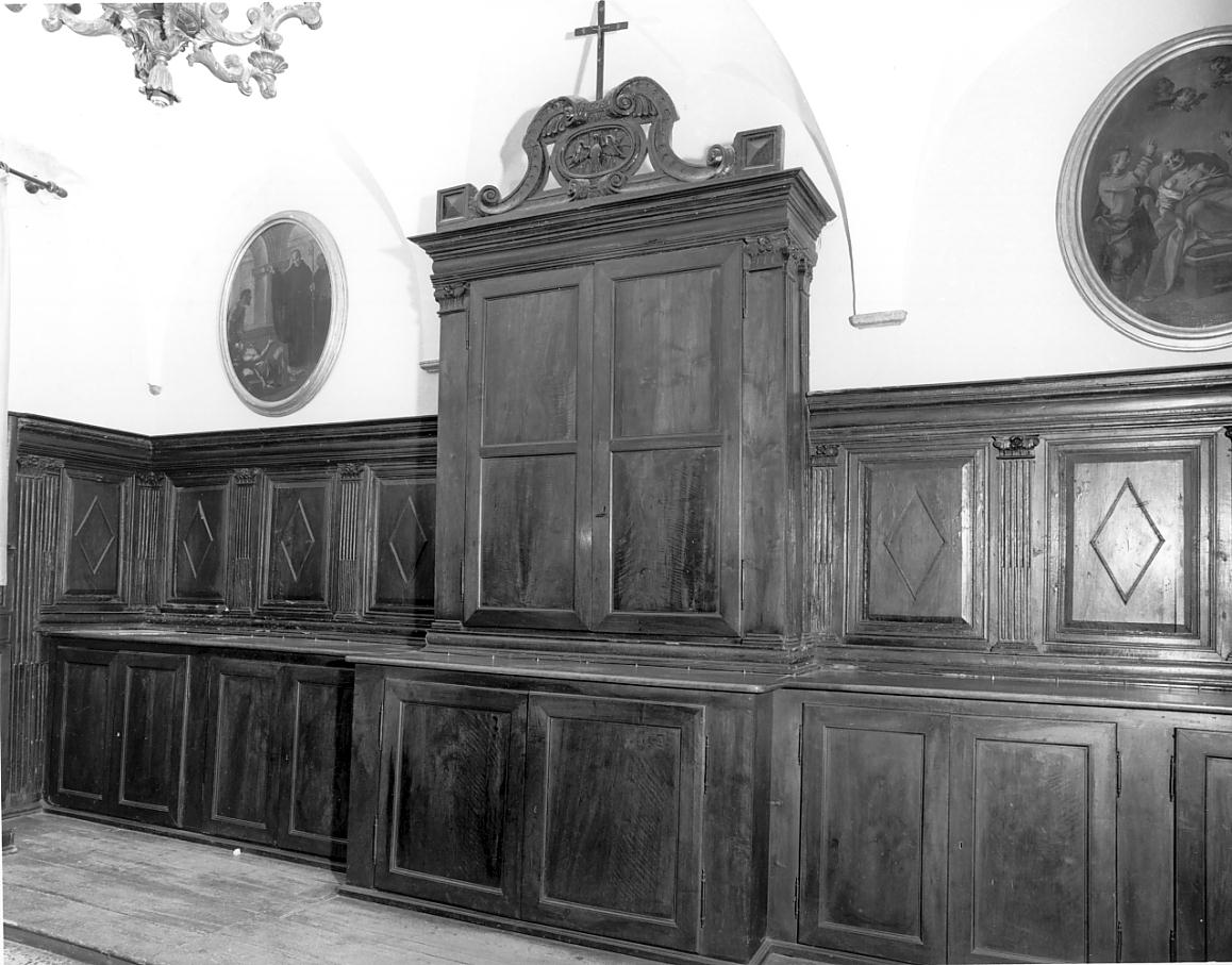 mobile da sacrestia, insieme - ambito bresciano (sec. XVII)