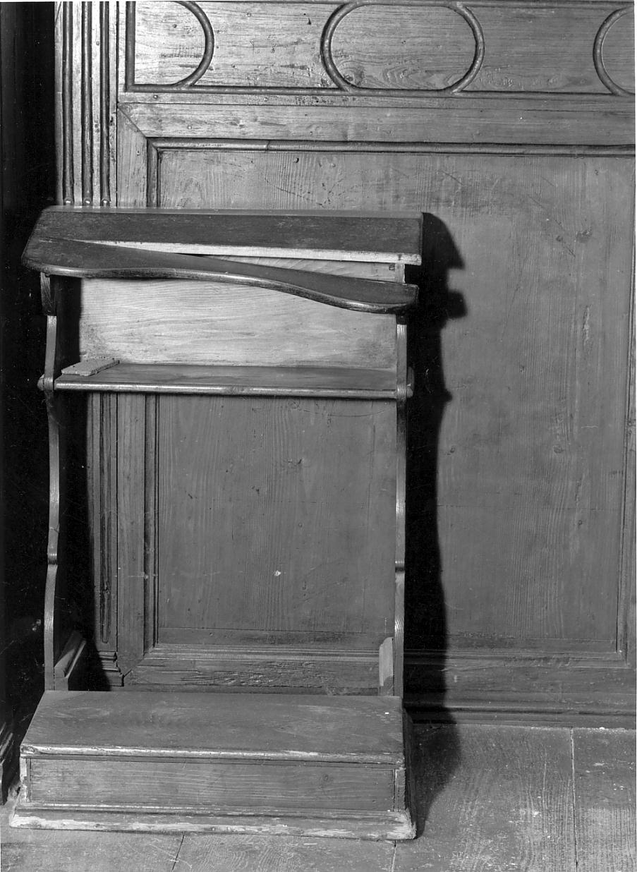 inginocchiatoio, opera isolata - ambito bresciano (fine sec. XIX)