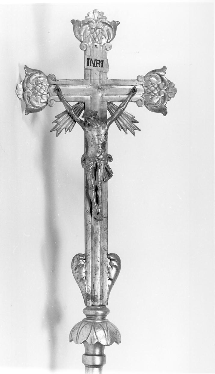croce d'altare, opera isolata - ambito lombardo (prima metà sec. XVIII)
