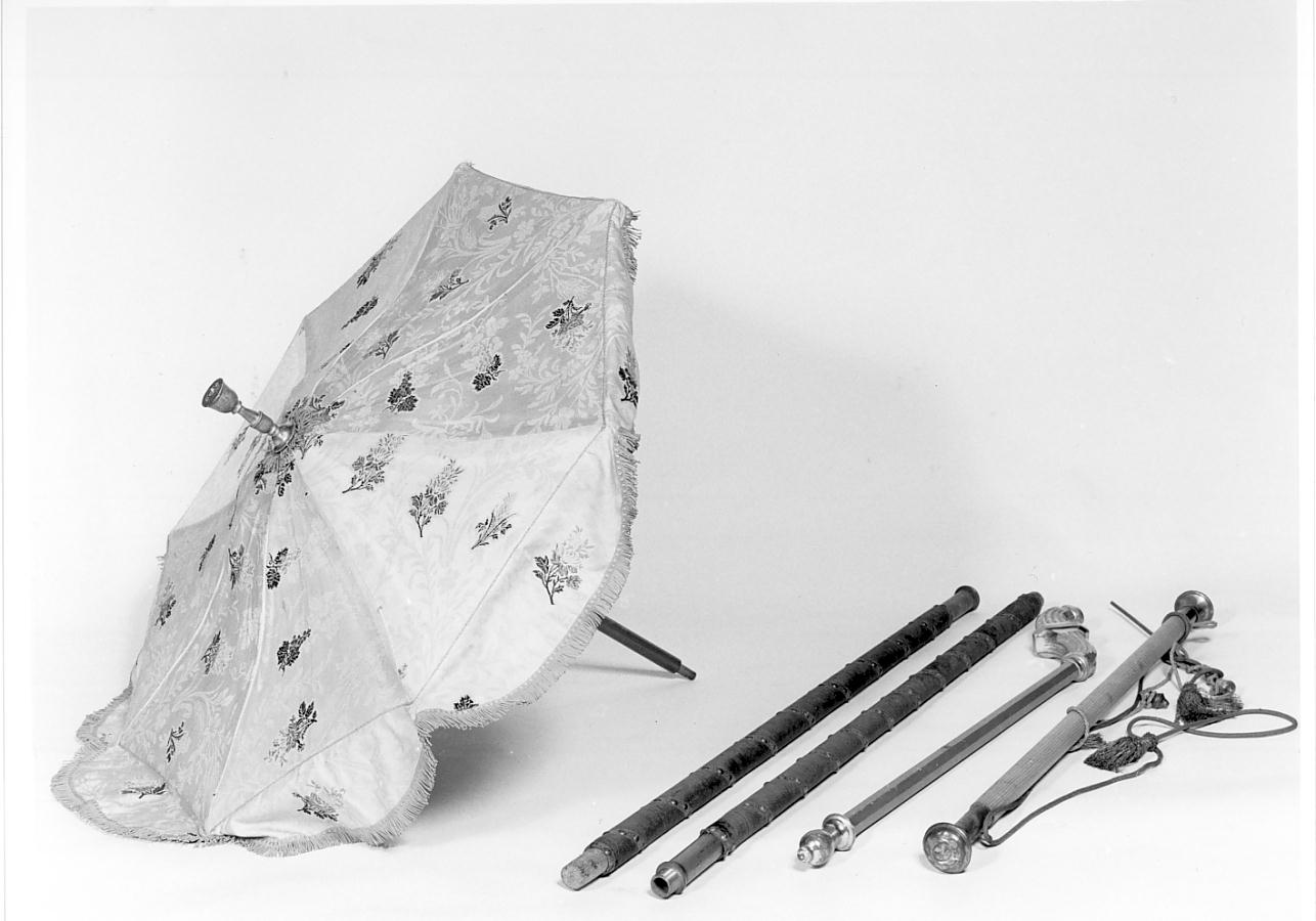 ombrellino processionale, insieme - ambito bresciano (seconda metà sec. XIX)