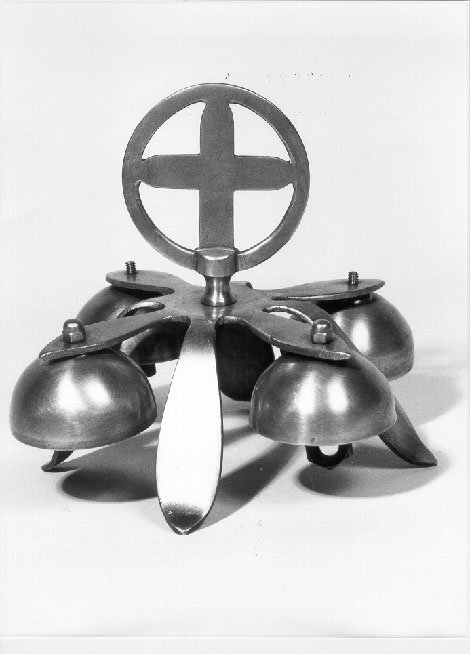 campanello d'altare multiplo, opera isolata - bottega mantovana (primo quarto sec. XX)