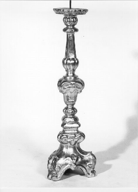 candeliere, serie - bottega mantovana (seconda metà sec. XVIII)