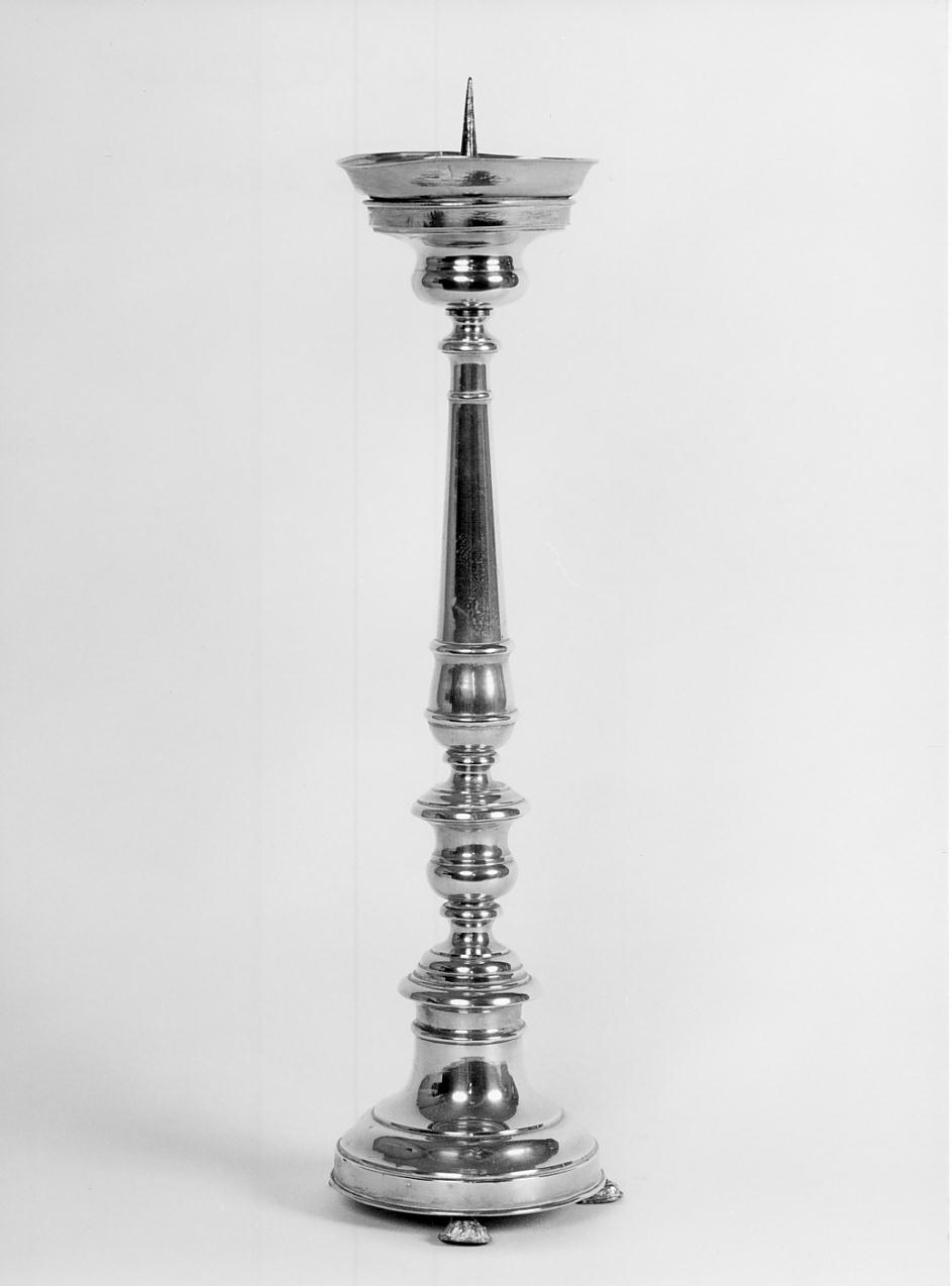 candeliere d'altare, serie - ambito cremonese (sec. XIX)