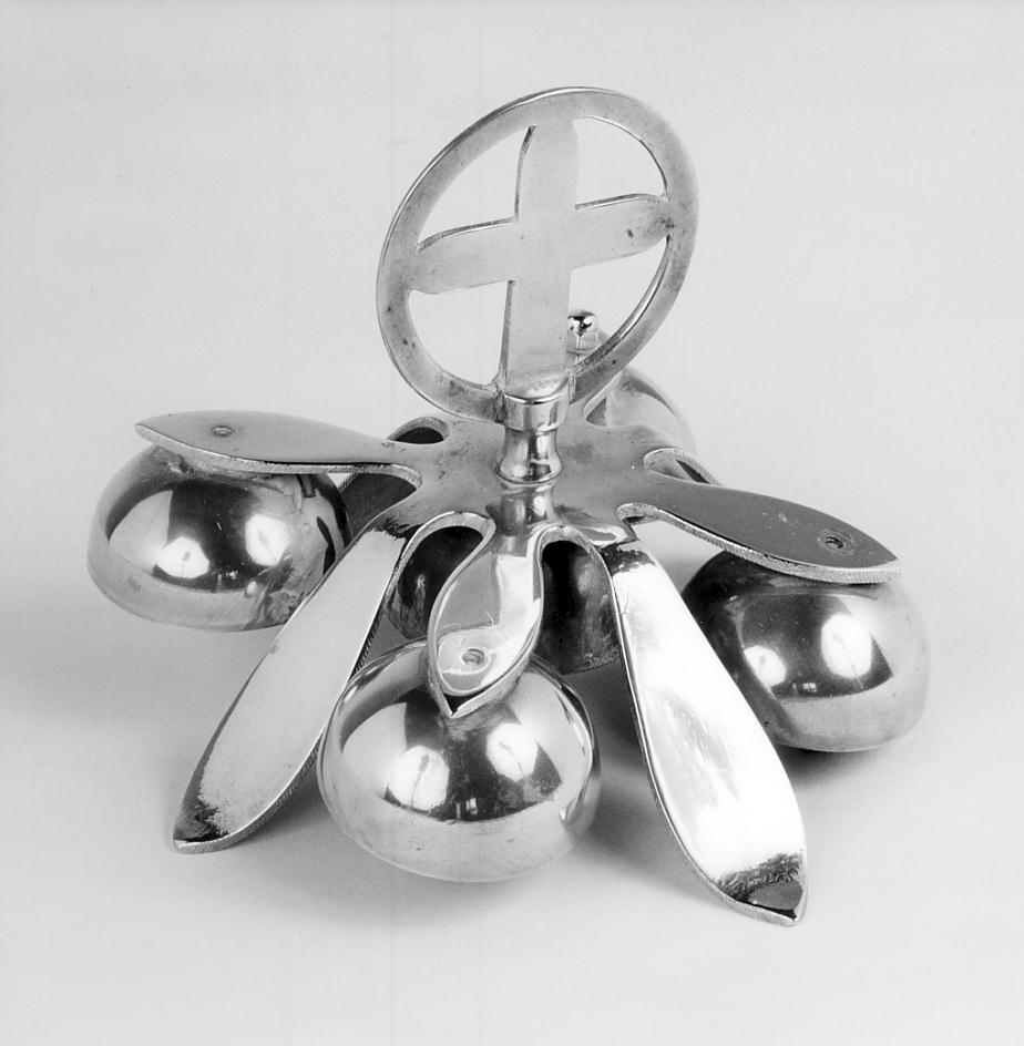 campanello d'altare multiplo, opera isolata - produzione lombarda (prima metà sec. XX)