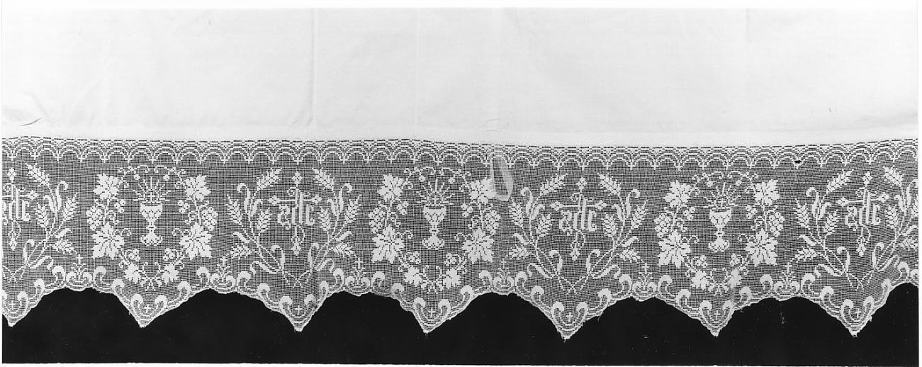 tovaglia d'altare, opera isolata - manifattura bresciana (secondo quarto sec. XX)