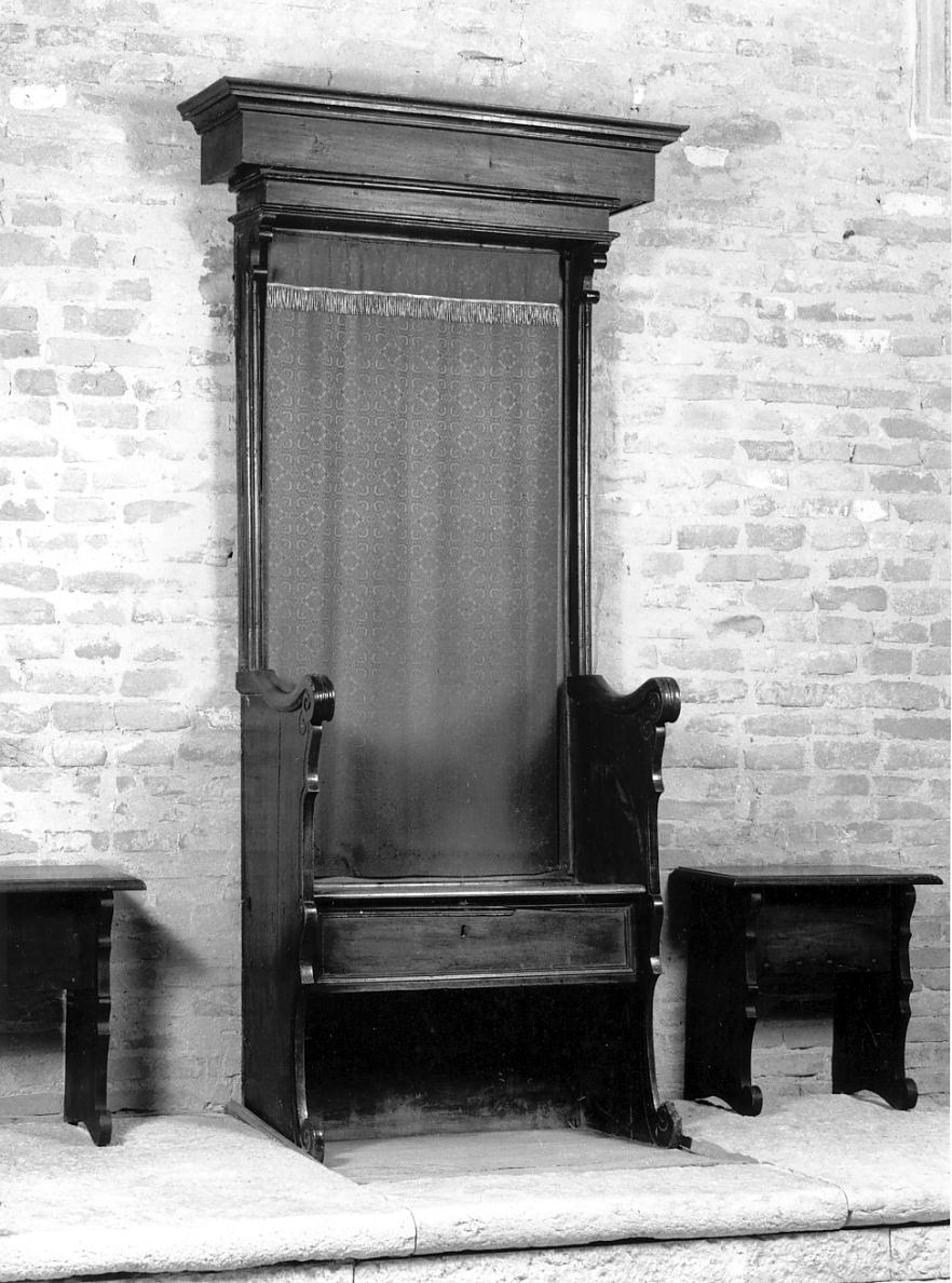 cattedra, opera isolata - manifattura mantovana (secondo quarto sec. XX)