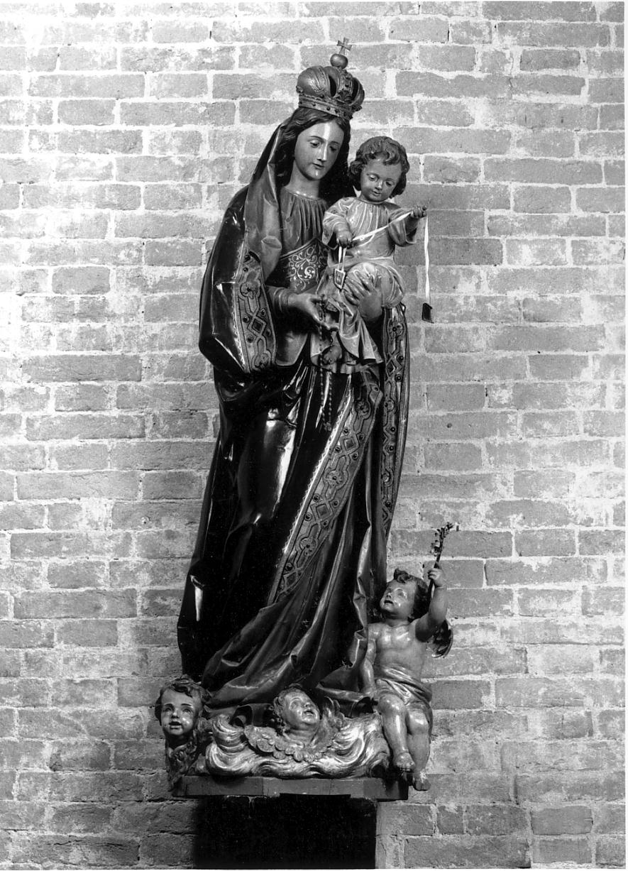 Madonna del Carmine, Madonna con Bambino (statua, opera isolata) - produzione romana (seconda metà sec. XIX)