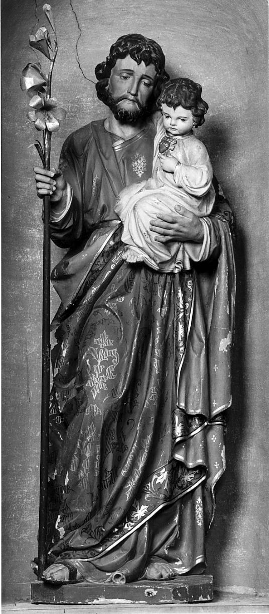 San Giuseppe e Gesù Bambino (statua, opera isolata) - bottega cremonese (seconda metà sec. XIX)