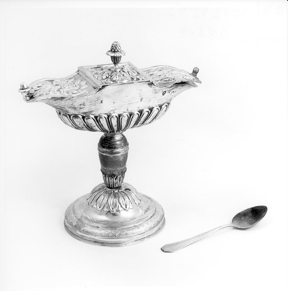 navicella portaincenso, insieme di Panizza Tommaso (sec. XIX)