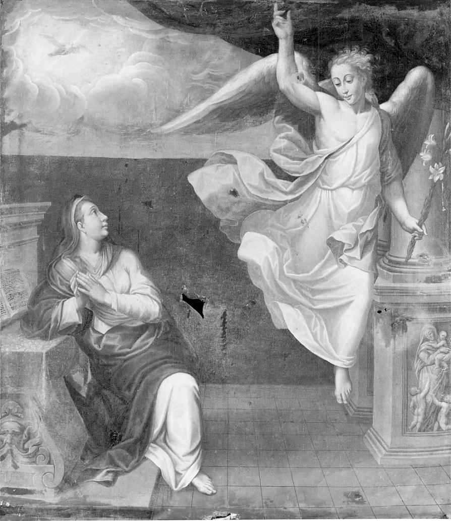 Annunciazione (dipinto, opera isolata) - ambito cremonese (sec. XVI)