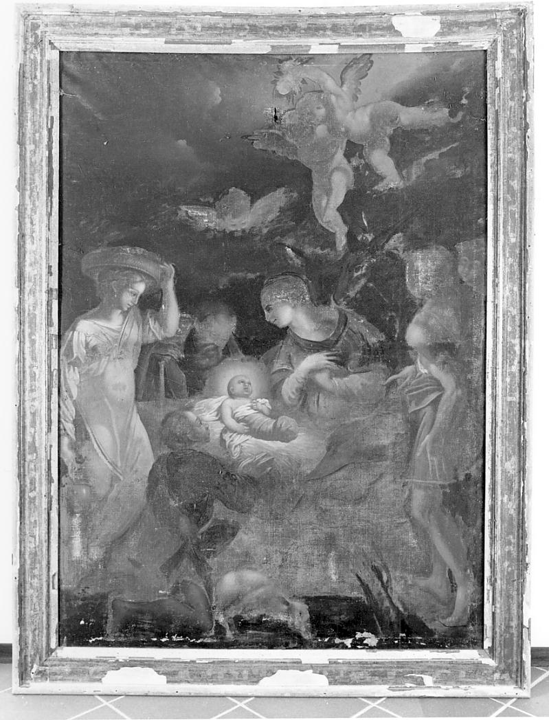 natività di Gesù (dipinto, opera isolata) - ambito cremonese (sec. XVII)