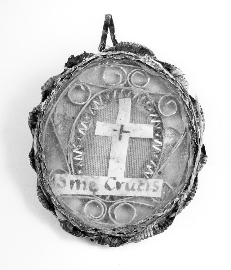 reliquiario a capsula - a medaglione, opera isolata - produzione lombarda (sec. XIX)