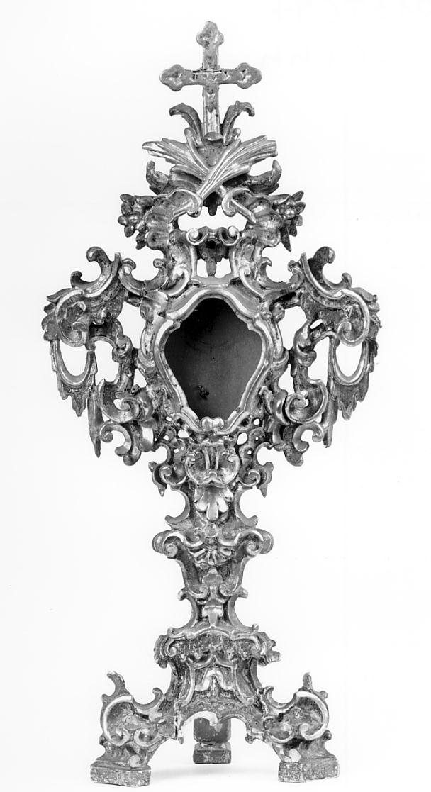 reliquiario - a ostensorio, opera isolata - bottega lombarda (sec. XVIII)