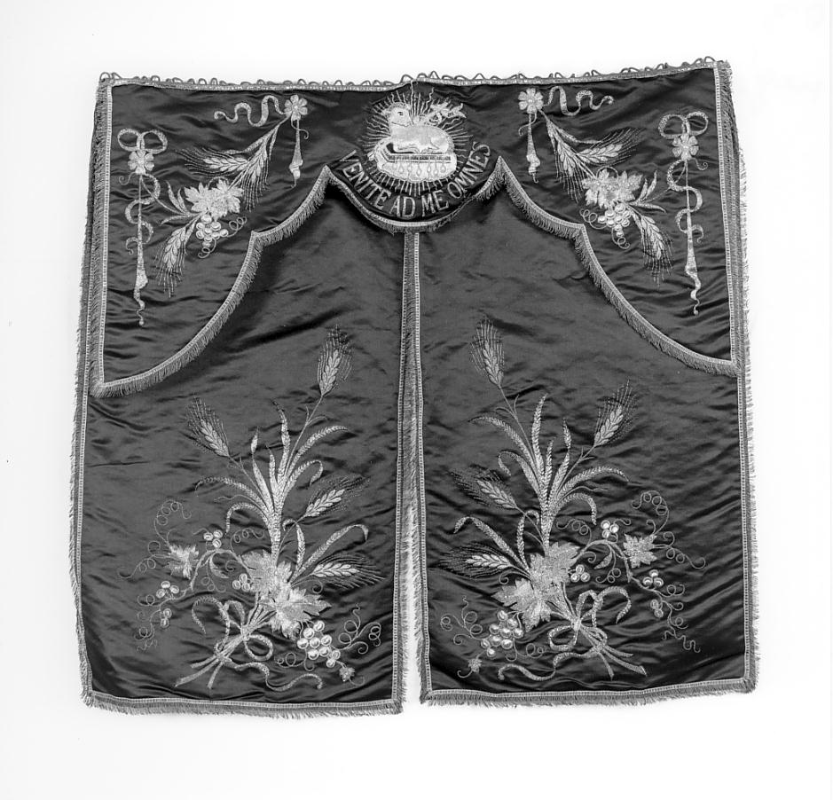 simboli eucaristici (conopeo di tabernacolo, opera isolata) - manifattura cremonese (prima metà sec. XX)