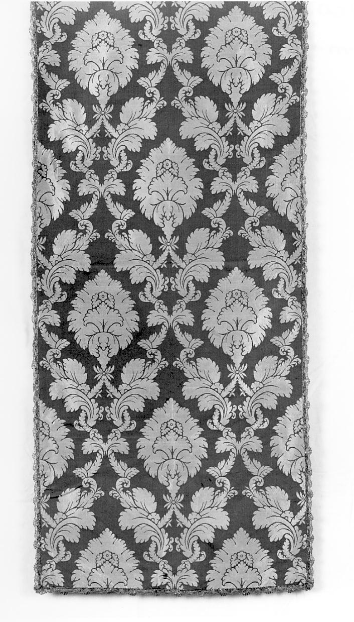 motivi decorativi vegetali (velo omerale, opera isolata) - manifattura cremonese (fine/inizio secc. XIX/ XX)