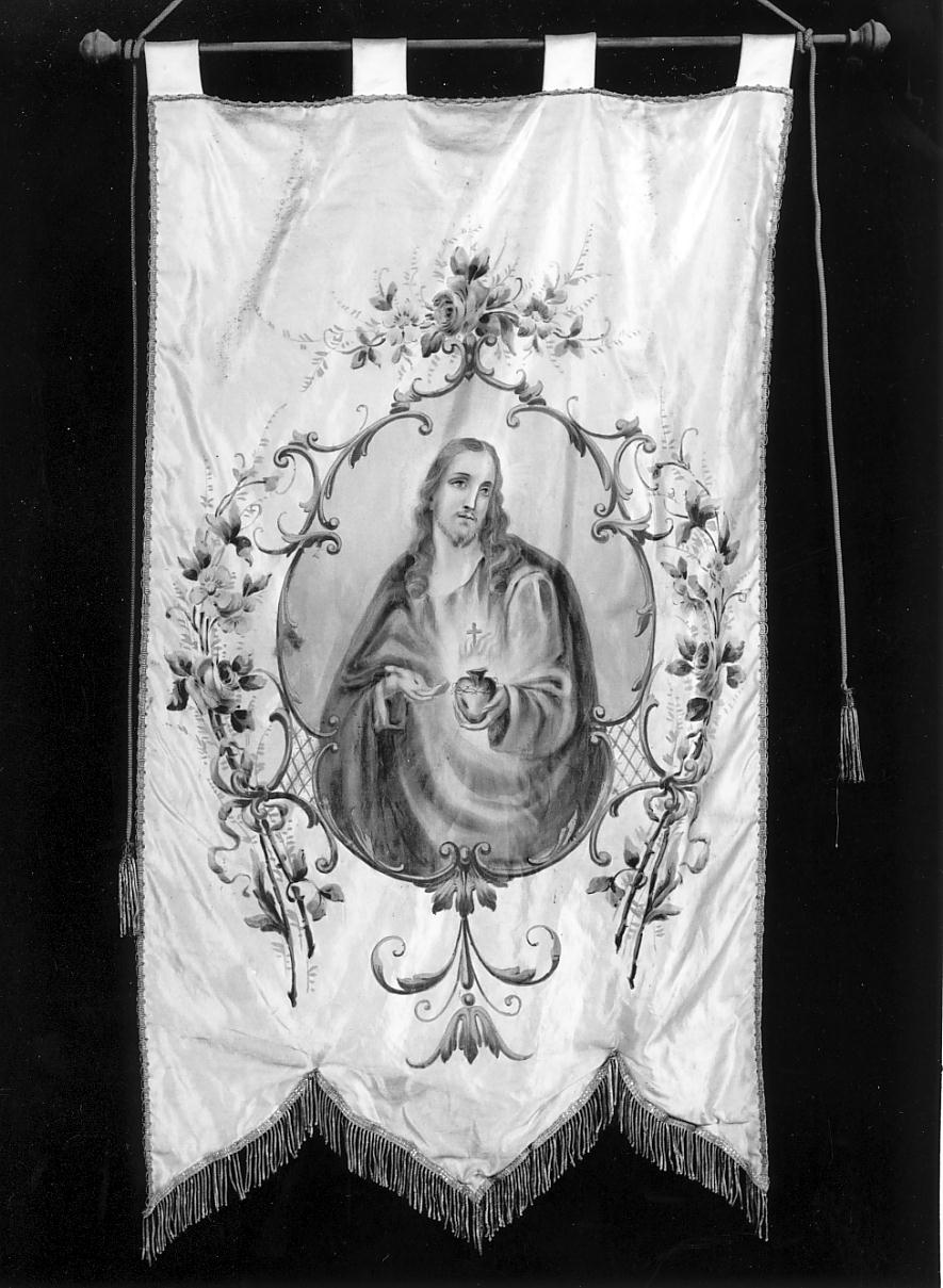 motivi decorativi (stendardo processionale, opera isolata) - manifattura cremonese (prima metà sec. XX)