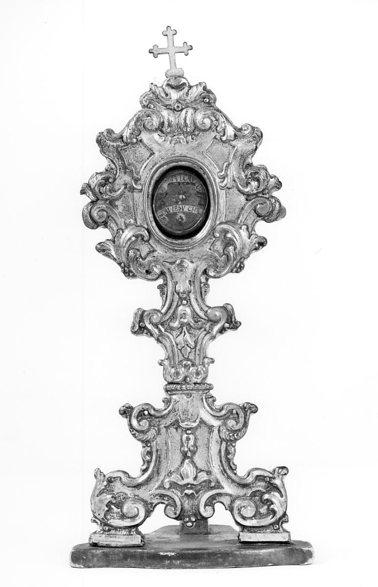 reliquiario - a ostensorio, elemento d'insieme - ambito cremonese (sec. XVIII)