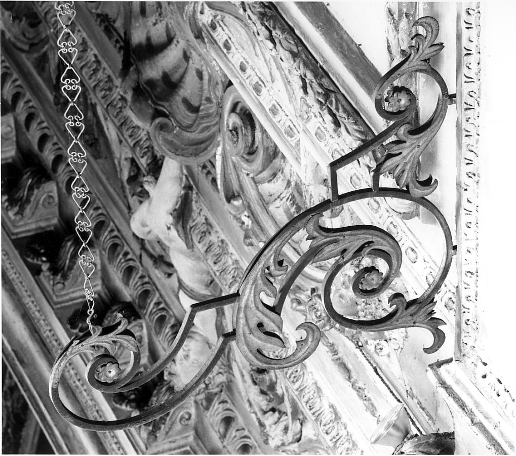 candeliere da parete, serie - ambito cremonese (seconda metà sec. XIX)