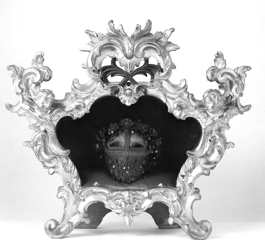 reliquiario a teca - a urna, serie - bottega cremonese (sec. XVIII)