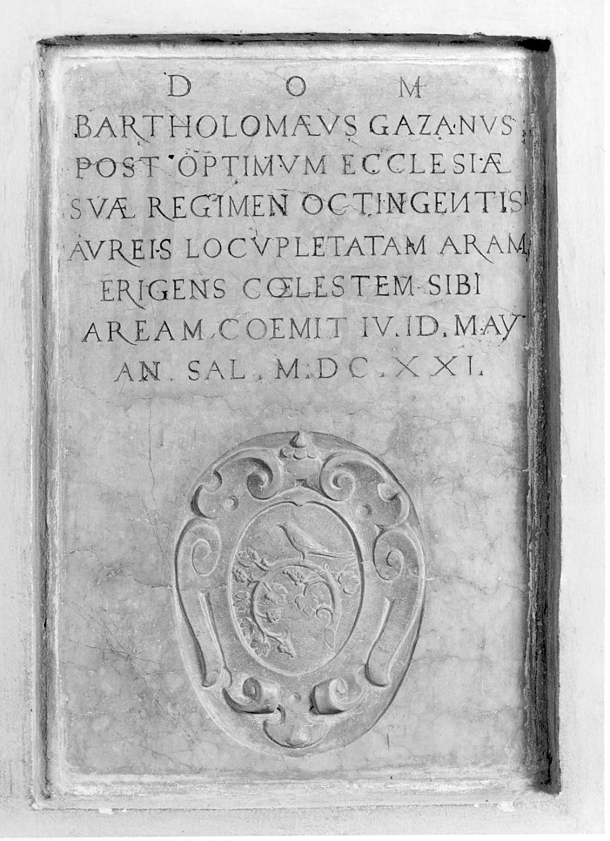 lapide, opera isolata - ambito cremonese (sec. XVII)