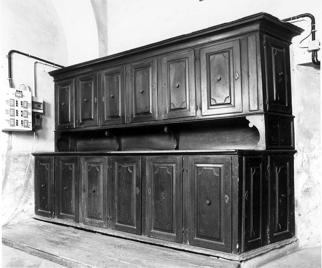 mobile da sacrestia, opera isolata - bottega cremonese (sec. XIX)