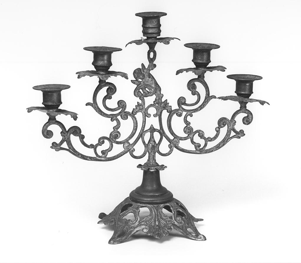 candelabro, serie - produzione lombarda (fine/inizio secc. XIX/ XX)