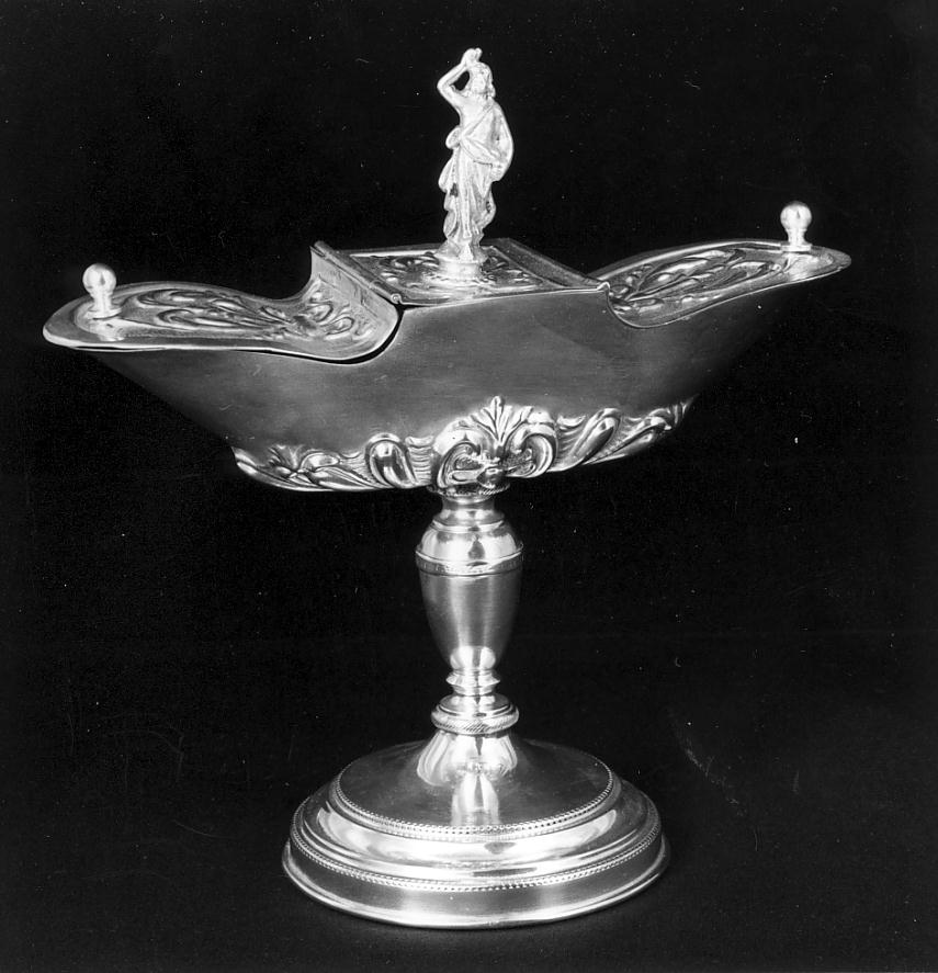 navicella portaincenso, opera isolata - produzione lombarda (sec. XIX)