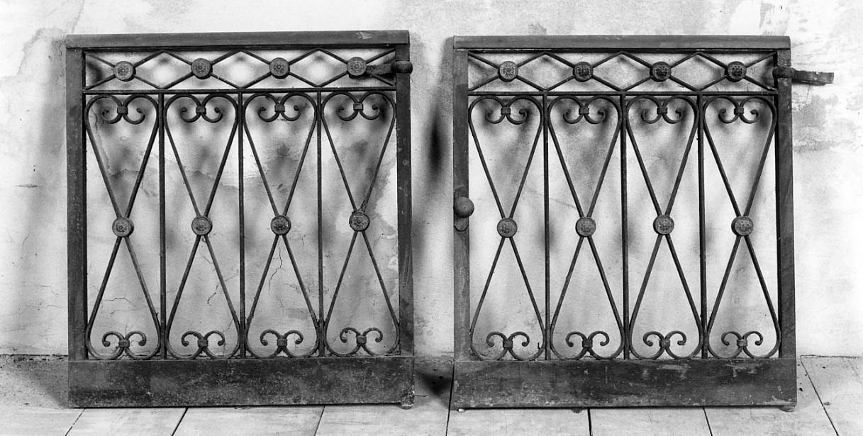 cancello di balaustrata, opera isolata - ambito cremonese (seconda metà sec. XIX)