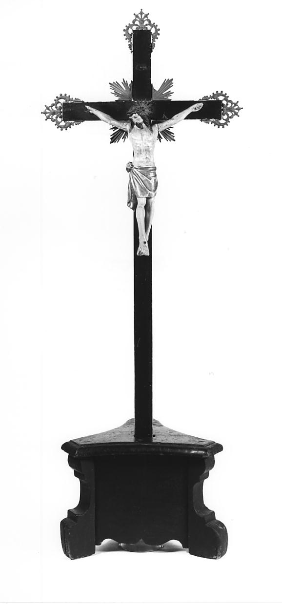 croce processionale, opera isolata - ambito cremonese (sec. XIX)