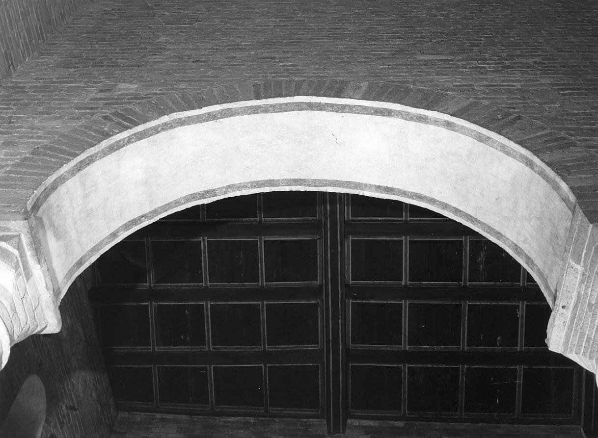 Motivo decorativo geometrico (dipinto) - ambito lombardo (sec. XV)