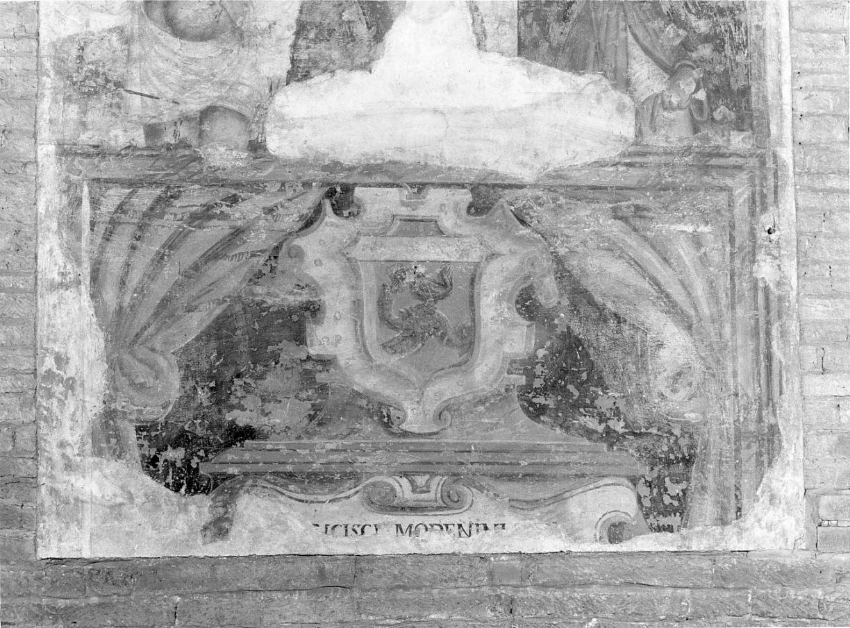 Stemma gentilizio della famiglia Morenini/ Modenini (dipinto) - ambito lombardo (secc. XV/ XVI)