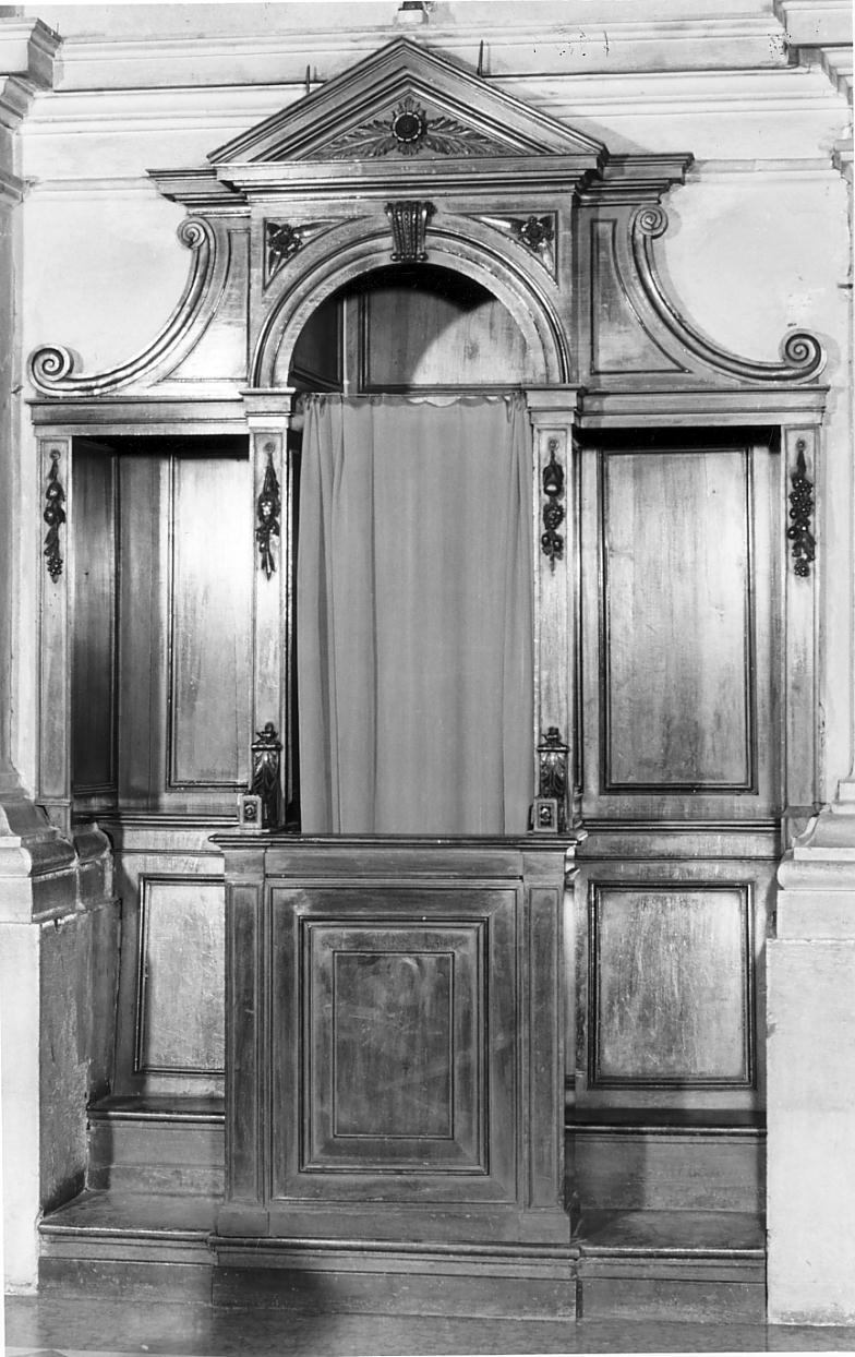 confessionale, serie - ambito bresciano (seconda metà sec. XVIII)