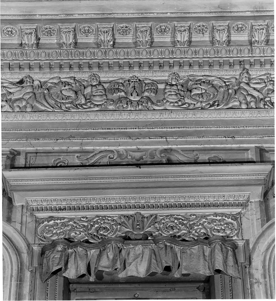 motivi decorativi a girali vegetali (mostra di finestra, complesso decorativo) - ambito bresciano (seconda metà sec. XVIII)