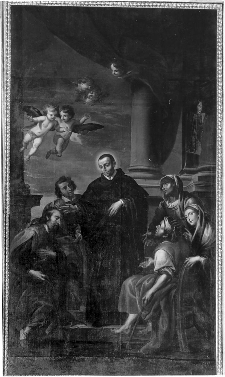 San Mauro guarisce gli storpi (pala d'altare, opera isolata) di Ghitti Pompeo (ultimo quarto sec. XVII)