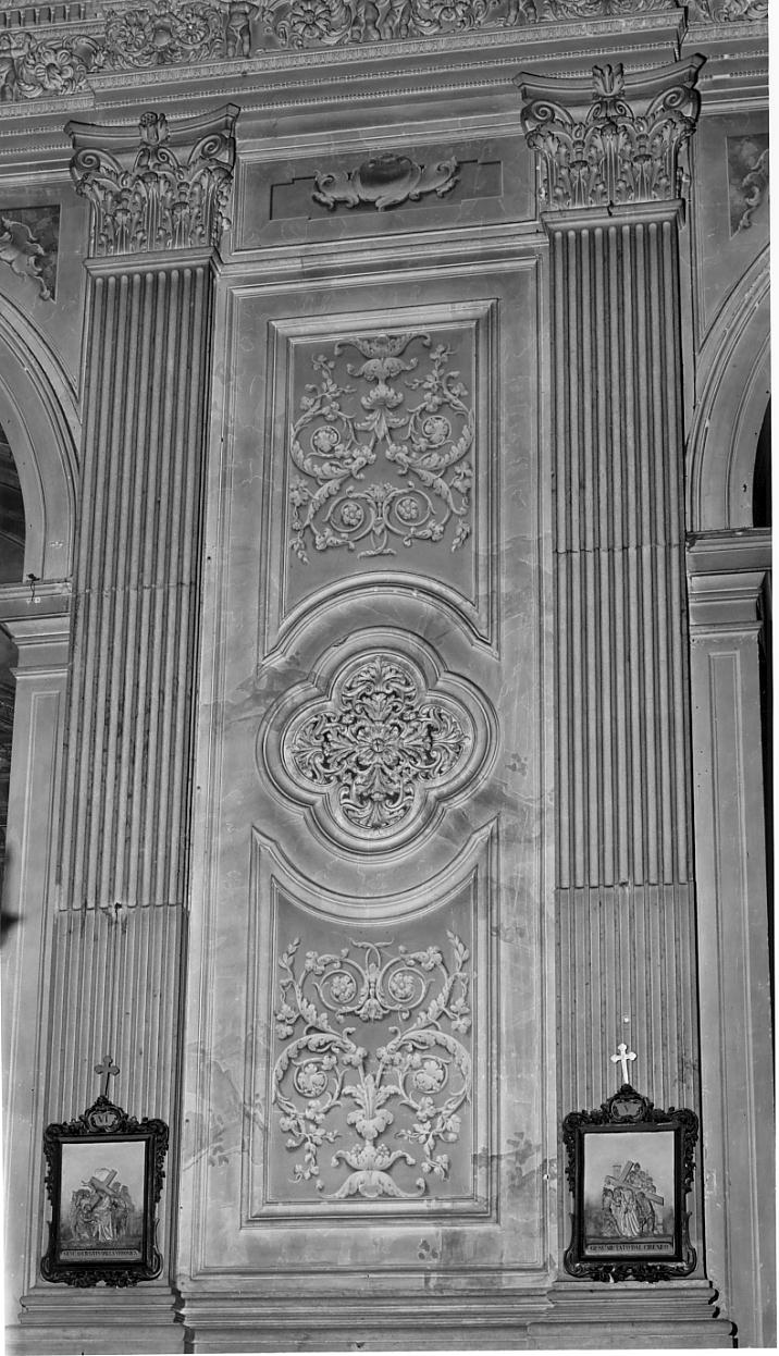 motivi decorativi vegetali (decorazione plastico-pittorica, complesso decorativo) - ambito bresciano (seconda metà sec. XVIII)