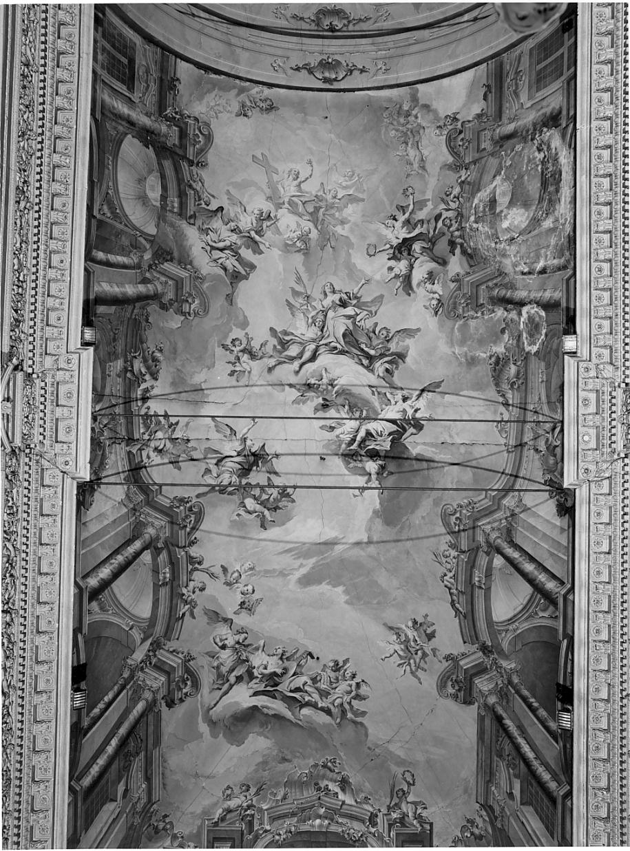 Gloria di S. Eufemia (dipinto, complesso decorativo) di Carloni Carlo Innocenzo, Mazza Antonio (sec. XVIII)