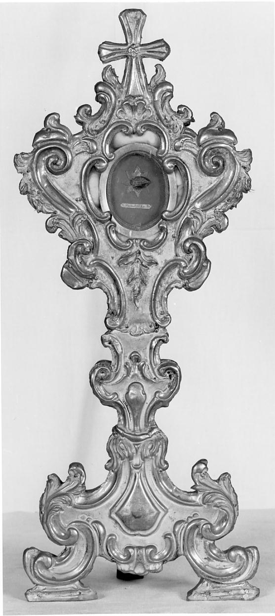 reliquiario - a ostensorio, opera isolata - ambito bresciano (sec. XVIII)