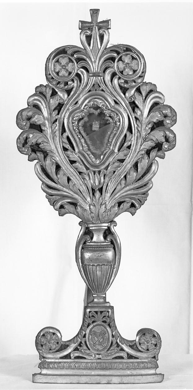 reliquiario - a ostensorio, serie - ambito bresciano (sec. XVIII)