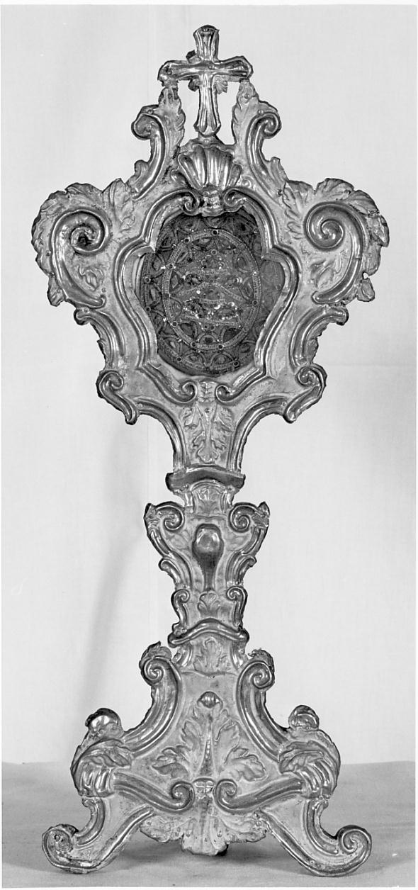 reliquiario - a ostensorio, opera isolata - ambito bresciano (sec. XVIII)