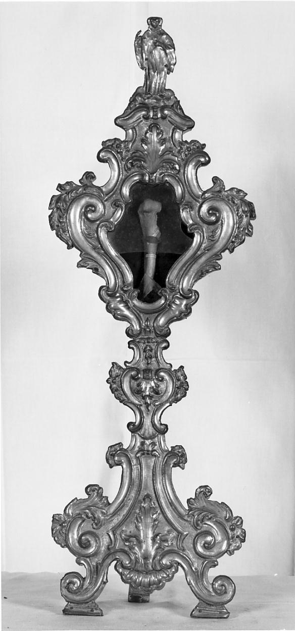 reliquiario - a ostensorio, opera isolata - ambito bresciano (sec. XVIII)